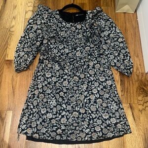 Zara floral mini dress
